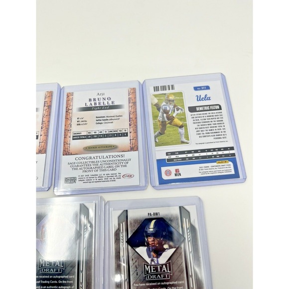 Lot of 7 College Football Stars Red Zone Ticket, College Ticket, Leaf Metal - Picture 12 of 12